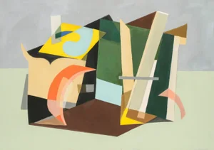 Abstract Mid-Century Modern Original Painting