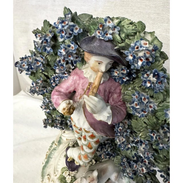 Pair of Mid 18th Century Chelsea Derby Bocage Figurines For Sale In Philadelphia - Image 6 of 11