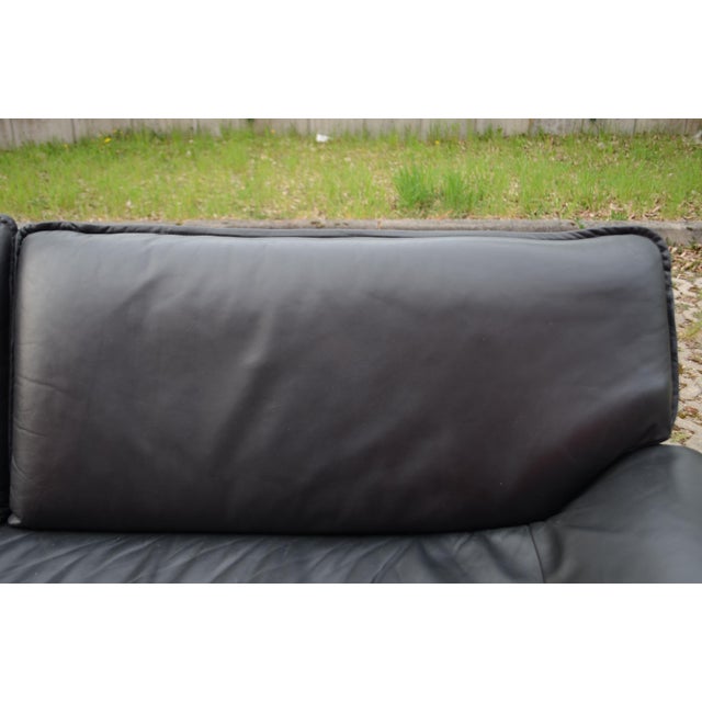 Leather Three-Seater Sofa by Johan Bertil Häggström for Swed-Form, 1980s For Sale - Image 10 of 18
