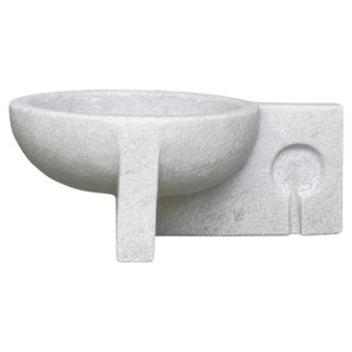 Hand Carved Marble Sculpture by Tom Von Kaenel For Sale