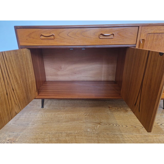 Mid-Century Teak Fresco Sideboard with Black Metal Legs from G Plan, 1960s For Sale - Image 12 of 16