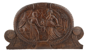 Large Limewood Relief Plaque of Judith and Holofernes, 18th Century