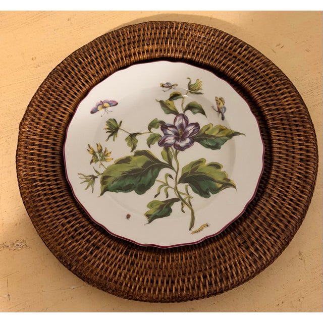 Chelsea Plates Botanical Design by Mottahedeh for Metropolitan Museum of Art - Set of 4 For Sale - Image 9 of 12