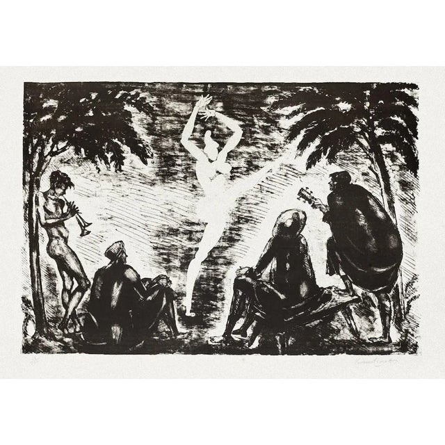 Venanzo Crocetti, Dance, Lithograph, Late 20th Century For Sale - Image 3 of 3