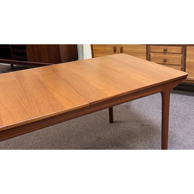 Teak Dining Table by McIntosh Two Butterfly Leaves Mid Century Modern For Sale - Image 16 of 18