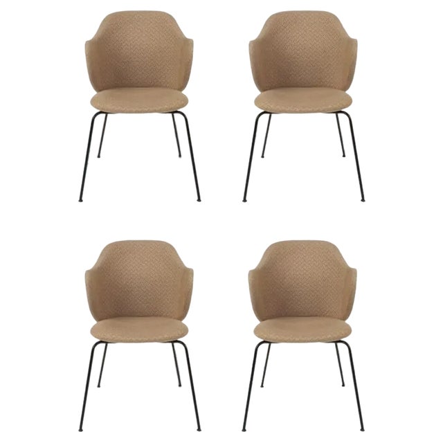 Brown Jupiter Chairs by Lassen, Set of 4 For Sale