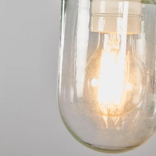 Clear Barrel Pendant Lamp, 1950s For Sale - Image 3 of 18