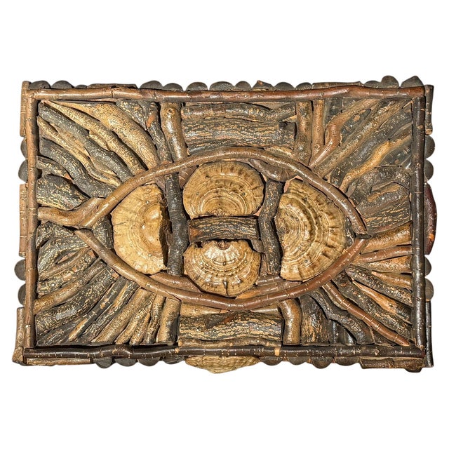 Adirondack Style Birch Twig and Mushroom Box For Sale - Image 9 of 13