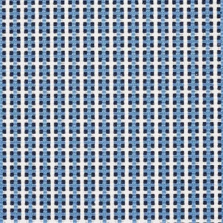 Schumacher Crosstown Fabric in Tile Blue For Sale