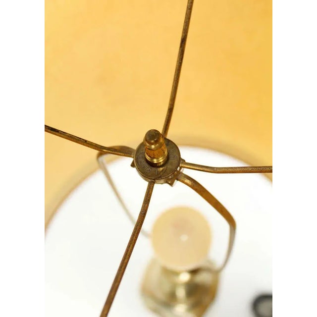 Mid 20th Century Mid-Century Modern Art Nouveau Style Cast Metal Table Lamp For Sale - Image 5 of 11