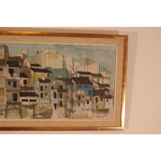 Harry Wichmann, City View, 1957, Oil on Canvas, Framed For Sale - Image 10 of 18
