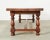 Chestnut Country French Provincial Oak Farmhouse Trestle Dining Table For Sale - Image 8 of 13