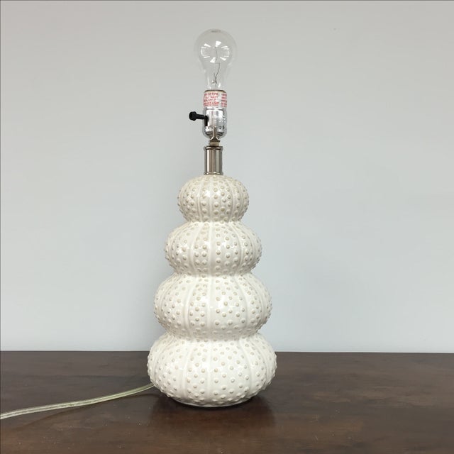 White Sea Urchin Table Lamp Chairish