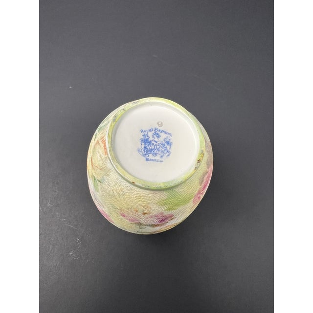 Antique Royal Bayreuth Bavaria Rose Tapestry Porcelain Floral Dresser Set Vase & Pitcher c.1900 For Sale - Image 9 of 12