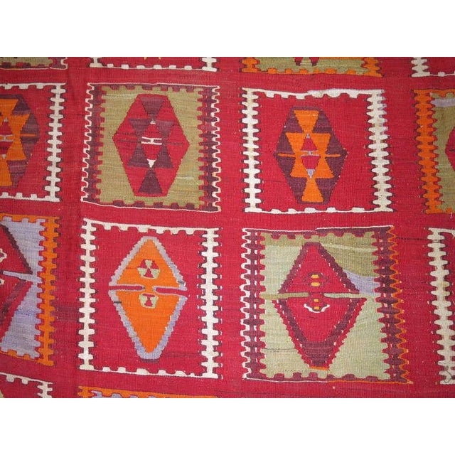 Early 20th Century Antique Turkish Kilim For Sale - Image 5 of 10