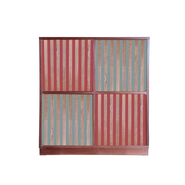 "Lupo Striped Colored" Sideboard by Pietro Meccani. The "Lupo" sideboards were designed by Pietro Meccani in 1989; they...