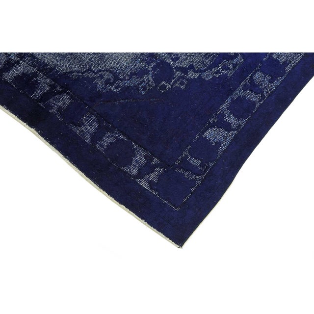 Vintage Turkish Hand Carved Rug For Sale - Image 4 of 7