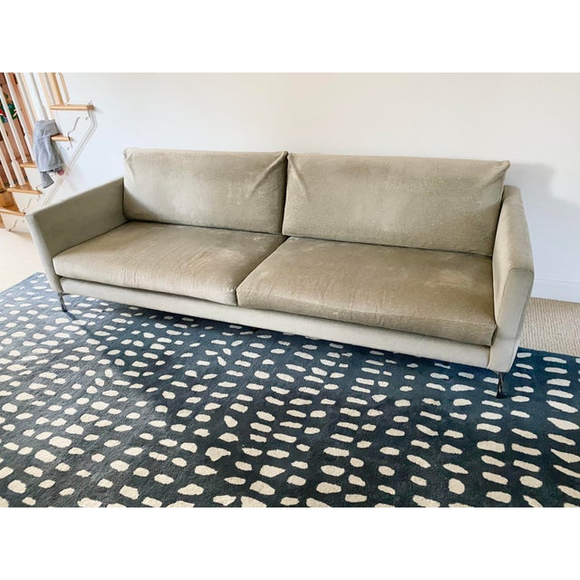 Knoll Divina Velvet Sofa by Piero Lossini Chairish