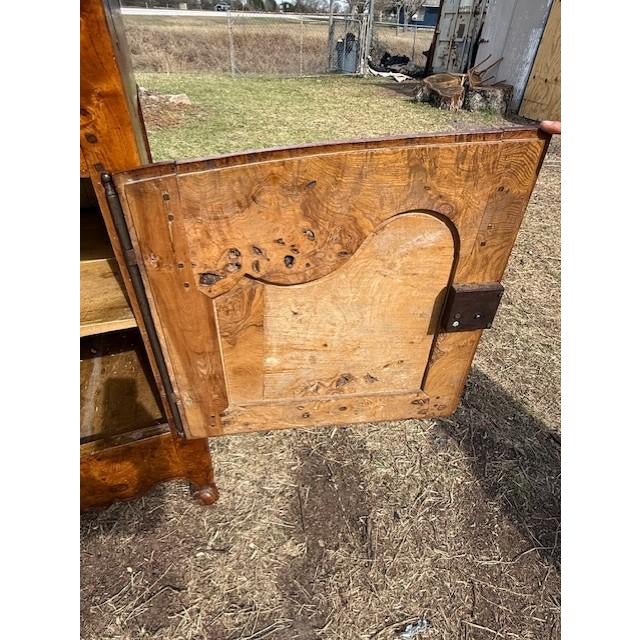 18th Century French Provinciale Louis XV Solid Burl Walnut Sideboard / Buffet For Sale - Image 12 of 18