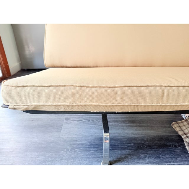 Beige Authentic Herman Miller Eames Sofa Compact — Vintage 3-Seat Sofa, Original Upholstery For Sale - Image 8 of 12