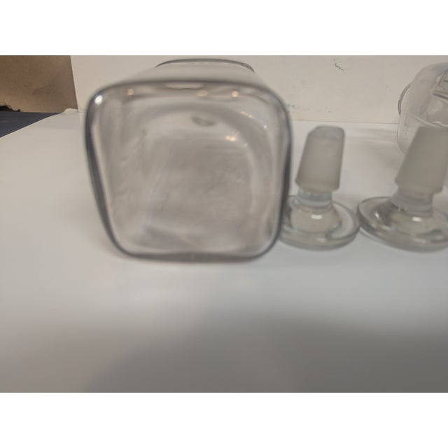 1920s Pair of Antique Apothecary Bottles For Sale - Image 5 of 11