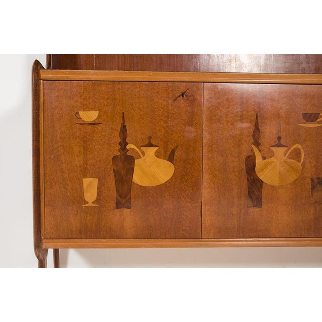 Mid-Century Modern Italian Bar Cabinet, 1960s For Sale - Image 9 of 12