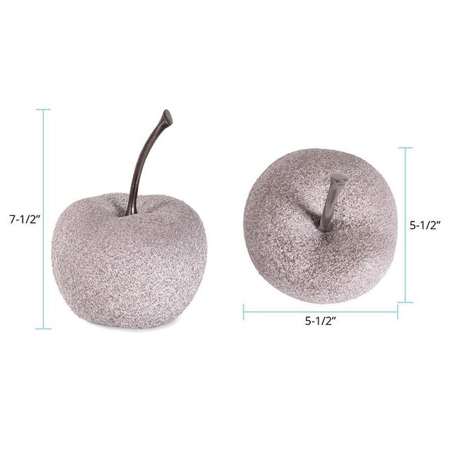 Modern Pomme Sculpture in Polyresin For Sale - Image 10 of 11