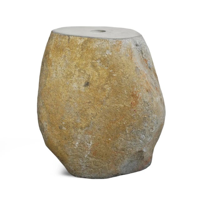 Boulder Rock Outdoor Umbrella Stand Side Table Chairish