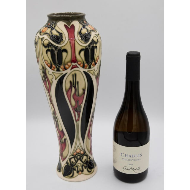 Ceramic Moorcroft by Kerry Goodwin Pottery Vase - Gardners - Limited Edition - 15" H For Sale - Image 7 of 7
