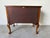 Vintage English Queen Anne Style Walnut Dressing Table / Low Chest For Sale - Image 10 of 13
