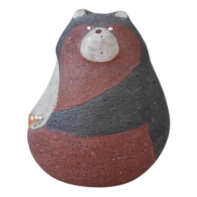 Bear Figurine in Ceramic by Thomas Hellström for Nittsjö, 1960s For Sale