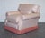 Set of English Country House Feather Filled Lounge Chair and Ottoman For Sale - Image 3 of 18