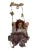 Traditional Cathay Porcelain Doll on Swing - Red Curly Hair & Green Eyes - 16" For Sale - Image 3 of 7