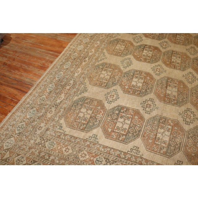 Textile Vintage Large Zabihi Collection Afghan Tribal Ersari Rug - 10'7" x 14'11" For Sale - Image 7 of 12