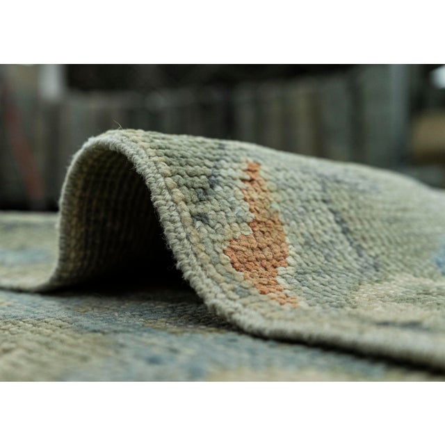 Textile Turkish Oushak Rug 2'9" x 8'4" #19021 For Sale - Image 7 of 8