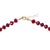 Metal Jumbo Ruby Green Agate Necklace 14k Gold For Sale - Image 7 of 11