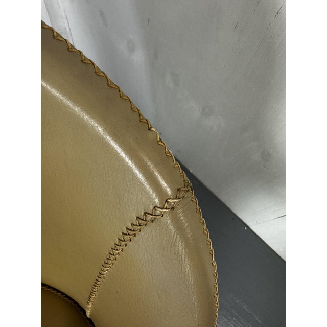 Animal Skin Modernist Tropical Brutalist Leather Chairs from Budji Layug, 1990s, Set of 2 For Sale - Image 7 of 9