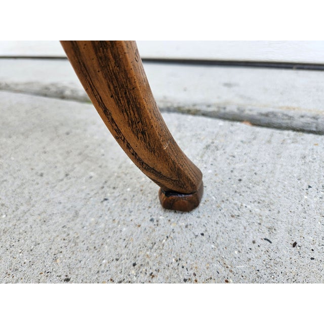 Brown Baker Furniture Square Diminutive French Burlwood Side Table For Sale - Image 8 of 11