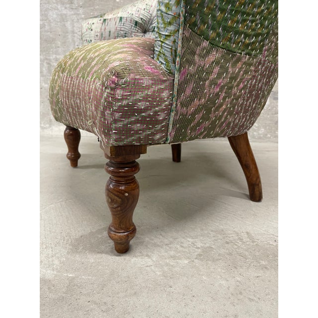 Traditional Tufted Tub Chair For Sale - Image 9 of 13