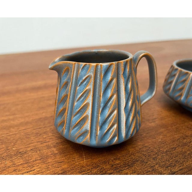 Mid-Century Danish Ceramic Sugar Pot and Milk Jug from Dissing Keramik, 1960s, Set of 2 For Sale - Image 5 of 18