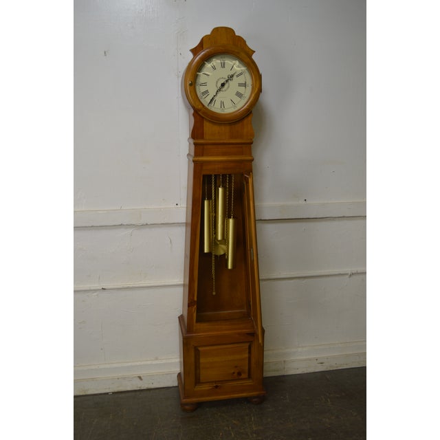 Ethan Allen Scandinavian Pine Tall Case Floor Clock Chairish