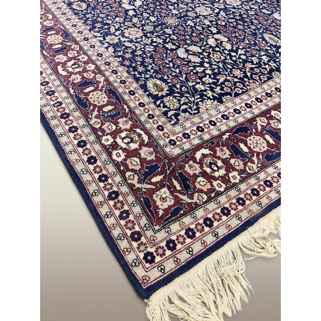 Vintage Hand-Knotted Kerman Rug For Sale - Image 6 of 7