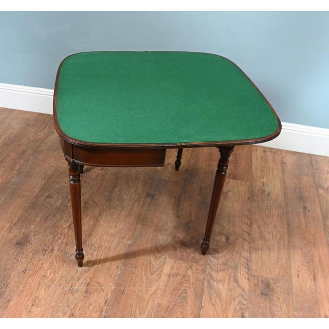 William IV Card Table in Mahogany For Sale - Image 5 of 8