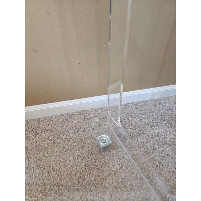 Plastic Chelsea House Lucite Bar Cart, Attributed For Sale - Image 7 of 13