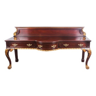 Antique Gilt Mahogany Serving Table, 1800s For Sale