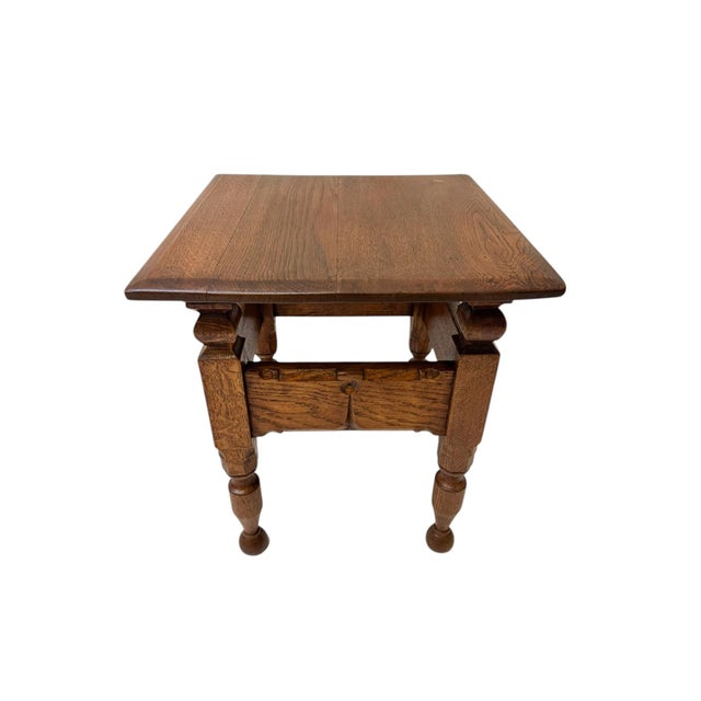 Brown Aesthetic Movement Side Table by C. Fischer Amsterdam, 1900s For Sale - Image 8 of 11