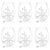 Transparent Octopus Stemless Glasses, Set of 6 For Sale - Image 8 of 8
