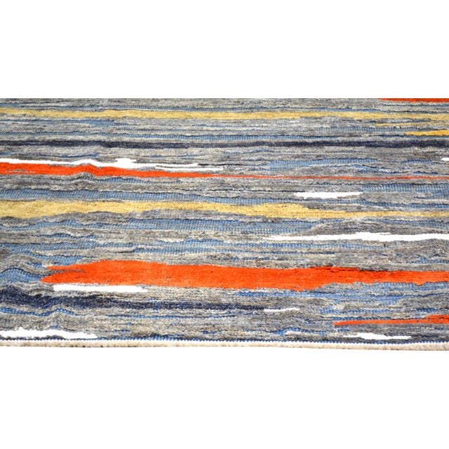 Moroccan Hi-Low Hand Knotted Wool Rug, 8'1"x10' For Sale - Image 4 of 6