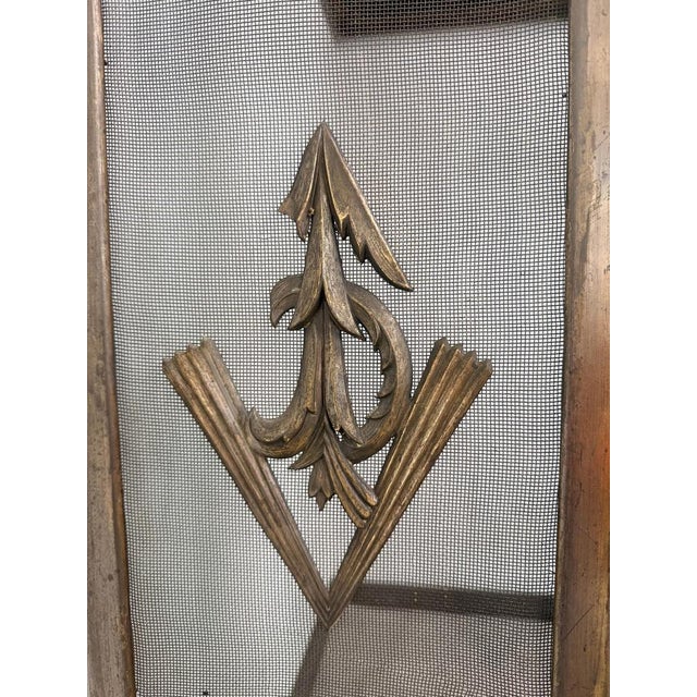 Brass Corner Fireplace Screen attributed to Dagobert Peche, 1890s For Sale - Image 11 of 16