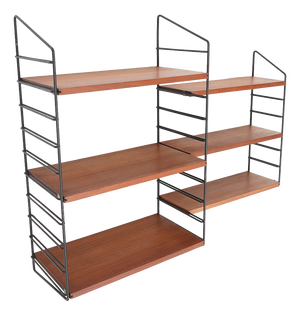 Vintage Wall-Mounted Bookcase, 1960s